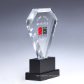 Clear Sapphire Award for Corporate Gift Crystal Diamond Shape Trophy